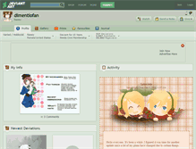 Tablet Screenshot of dimentiofan.deviantart.com