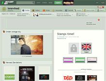 Tablet Screenshot of lonewined.deviantart.com