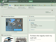Tablet Screenshot of drieka.deviantart.com