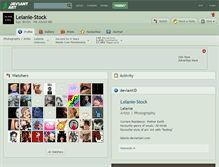 Tablet Screenshot of lelanie-stock.deviantart.com