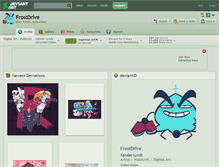 Tablet Screenshot of frostdrive.deviantart.com