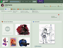 Tablet Screenshot of midorisama.deviantart.com