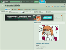 Tablet Screenshot of ainbheartach-mcneko.deviantart.com