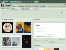 Tablet Screenshot of pandasuit.deviantart.com