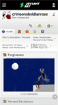 Mobile Screenshot of crimsonobsidianrose.deviantart.com