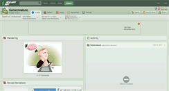 Desktop Screenshot of gamecreature.deviantart.com