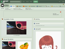 Tablet Screenshot of carca.deviantart.com