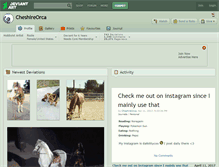 Tablet Screenshot of cheshireorca.deviantart.com