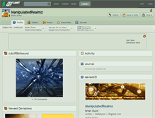 Tablet Screenshot of manipulatedrealmz.deviantart.com