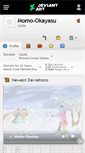 Mobile Screenshot of momo-okayasu.deviantart.com