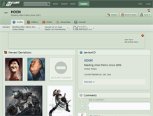 Tablet Screenshot of hoon.deviantart.com