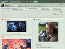 Tablet Screenshot of manweri.deviantart.com