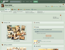 Tablet Screenshot of hana-sekai.deviantart.com