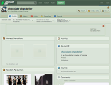 Tablet Screenshot of chocolate-chandelier.deviantart.com