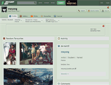 Tablet Screenshot of meyong.deviantart.com