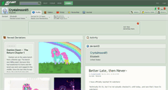 Desktop Screenshot of crystalmoon85.deviantart.com
