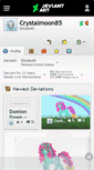 Mobile Screenshot of crystalmoon85.deviantart.com