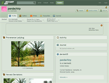 Tablet Screenshot of pandachirp.deviantart.com