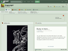 Tablet Screenshot of dragonetgirl.deviantart.com