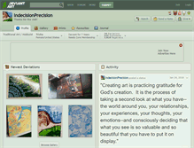 Tablet Screenshot of indecisionprecision.deviantart.com