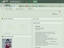 Tablet Screenshot of clubarm.deviantart.com