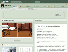 Tablet Screenshot of leetninja.deviantart.com