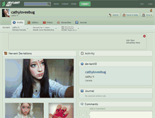 Tablet Screenshot of cathyloveebug.deviantart.com