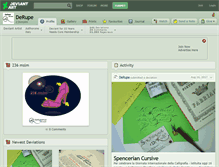 Tablet Screenshot of derupe.deviantart.com