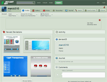 Tablet Screenshot of marc6310.deviantart.com