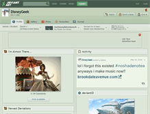Tablet Screenshot of disneygeek.deviantart.com