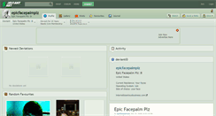 Desktop Screenshot of epicfacepalmplz.deviantart.com