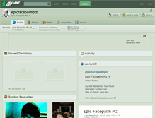 Tablet Screenshot of epicfacepalmplz.deviantart.com