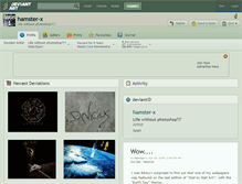 Tablet Screenshot of hamster-x.deviantart.com
