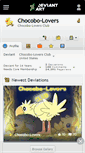 Mobile Screenshot of chocobo-lovers.deviantart.com