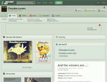 Tablet Screenshot of chocobo-lovers.deviantart.com