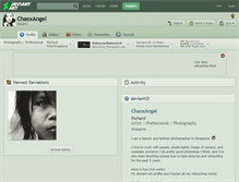 Tablet Screenshot of chaoxangel.deviantart.com