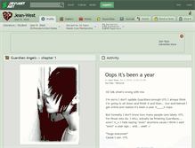 Tablet Screenshot of jean-west.deviantart.com