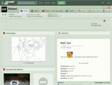 Tablet Screenshot of lrishanl.deviantart.com