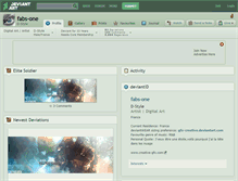 Tablet Screenshot of fabs-one.deviantart.com