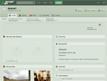 Tablet Screenshot of deanart.deviantart.com