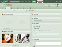 Tablet Screenshot of centrist.deviantart.com