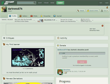 Tablet Screenshot of darkness876.deviantart.com
