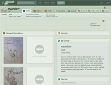 Tablet Screenshot of macrolovr.deviantart.com