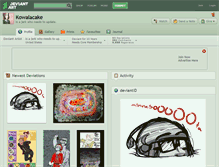 Tablet Screenshot of kowalacake.deviantart.com