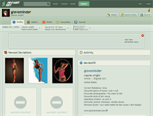 Tablet Screenshot of graveminder.deviantart.com