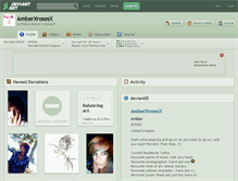 Tablet Screenshot of amberxrosesx.deviantart.com