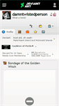 Mobile Screenshot of damntwistedperson.deviantart.com