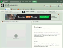 Tablet Screenshot of damntwistedperson.deviantart.com