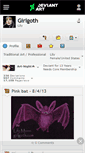Mobile Screenshot of girlgoth.deviantart.com