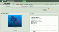 Desktop Screenshot of copperletters.deviantart.com